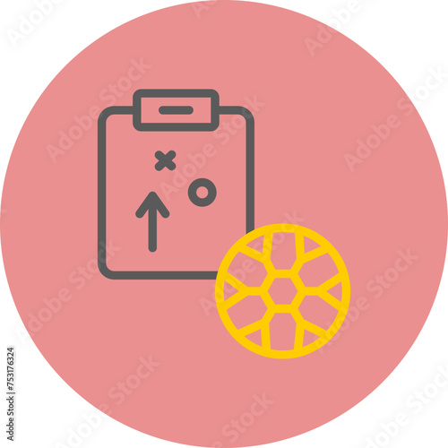 Free Download Clipboard Line Two Color Circle - GFXLoad
