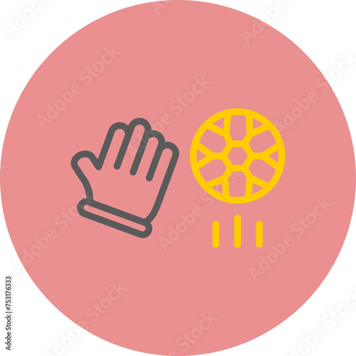 Goalie Line Two Color Circle