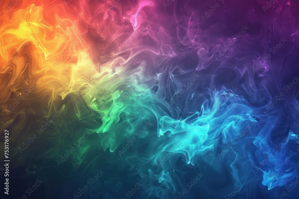 Chaotic Color Mixing glow background design
