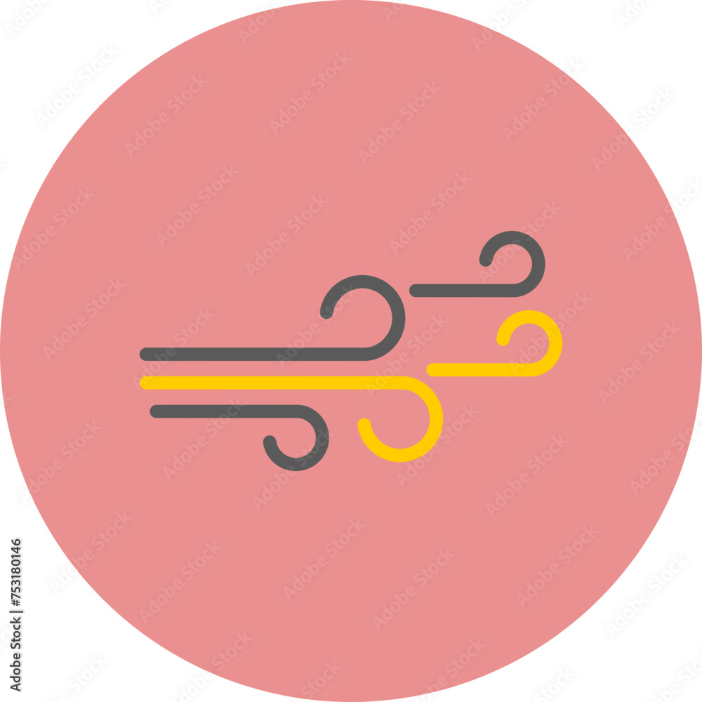 Wind Line Two Color Circle Wind Line Two Color Circle