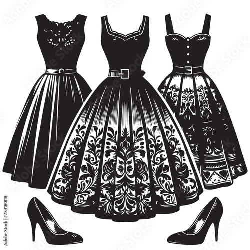 SKIRT SILHOUETTE ,WEDDING DRESS