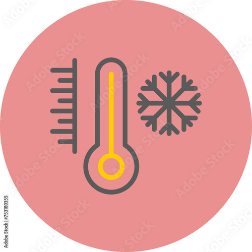 Cold Line Two Color Circle