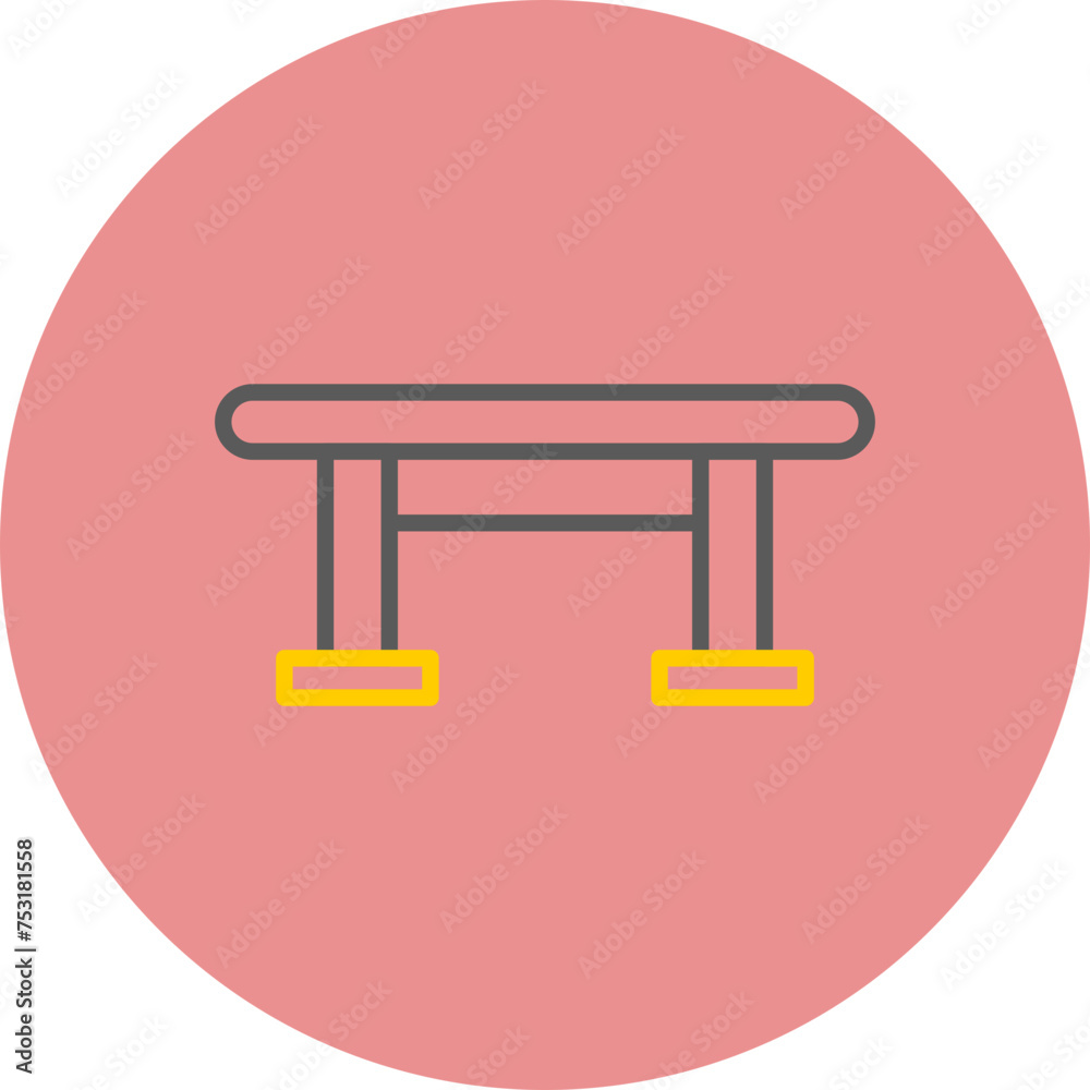 Dining Table Line Two Color Circle Dining Table Line Two Color Circle