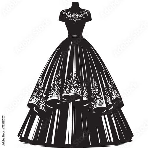 SKIRT SILHOUETTE,WEDDING DRESS