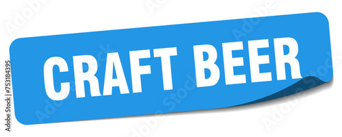 craft beer sticker. craft beer label