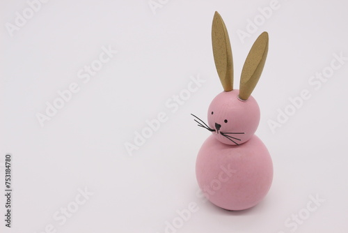 Image of a clay toy hare on a light background.