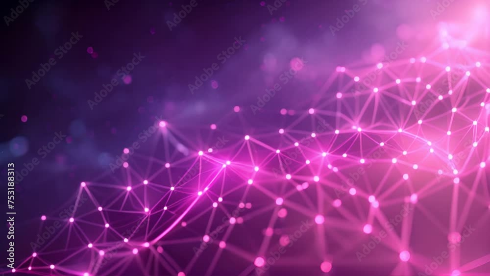 Vibrant polygon line background featuring an abstract network illustration. 