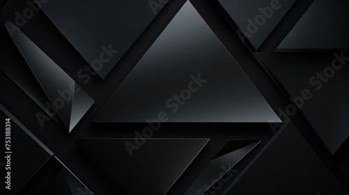 A triangle pattern creates an abstract black background, embodying modern technology concepts suitable for wallpapers, covers, posters, and banners.