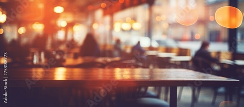 Blurred Cafe Background photo