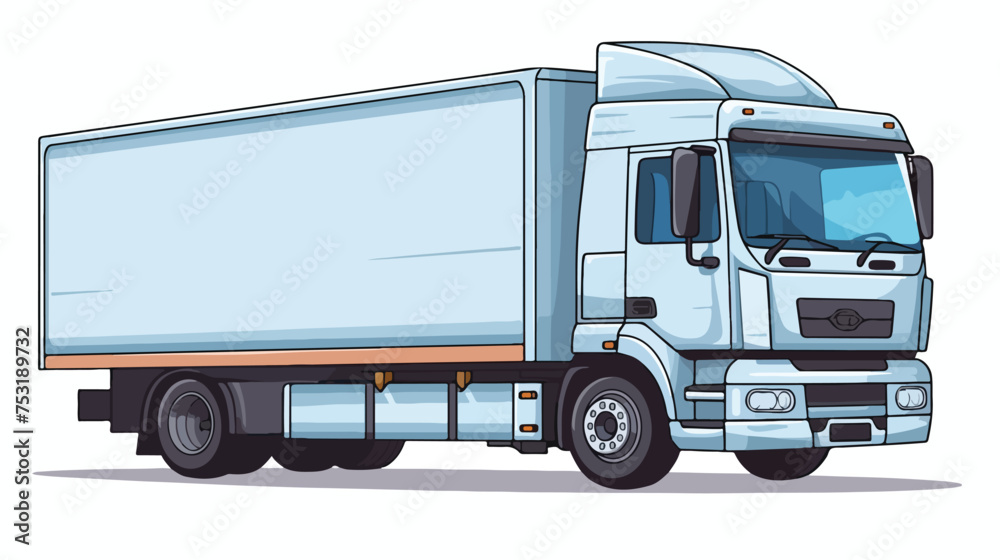 Lorry drawing freehand draw cartoon vector illustrat
