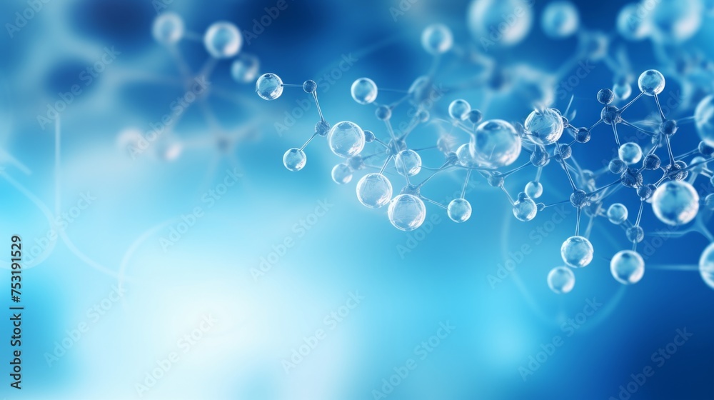 Blurred Biophysics Scene for Presentation Slide Generative AI