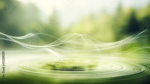 Blurred Bioacoustic Scene for Presentation Slide Generative AI