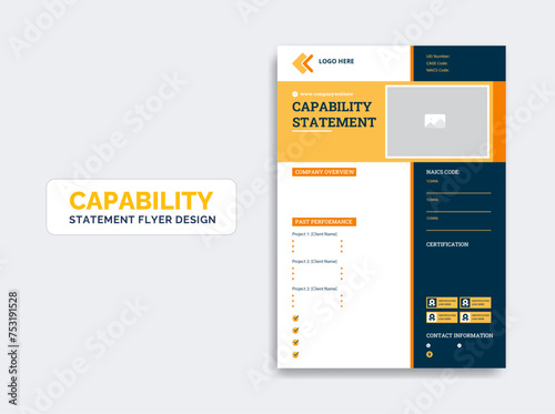 Capability Statement template design