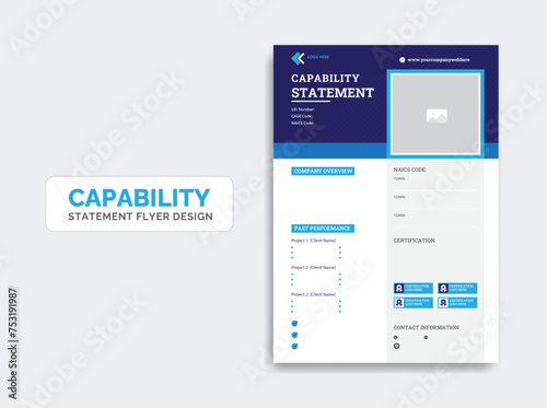 Capability Statement template design