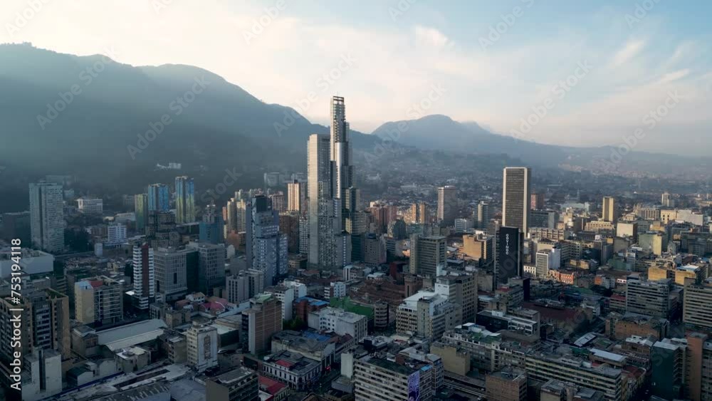 aerial views of bogota