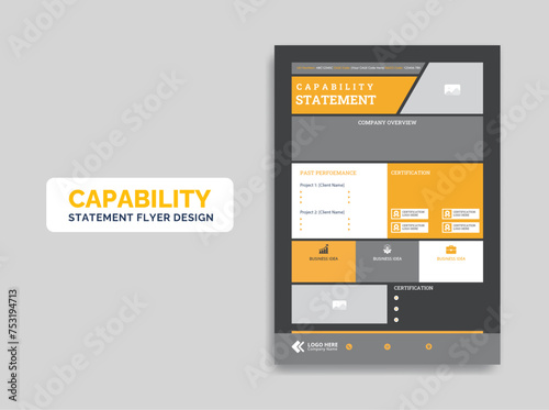 Capability Statement template design