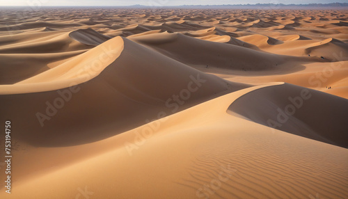 undulating sand dunes  detailed and realistic