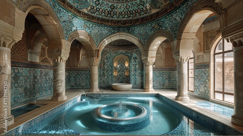Large Indoor Swimming Pool in Building