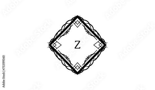 Black and White icon Alphabetical Logo