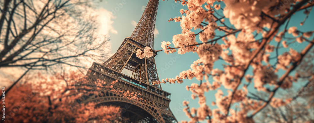 Paris in the spring - obrazy, fototapety, plakaty 
