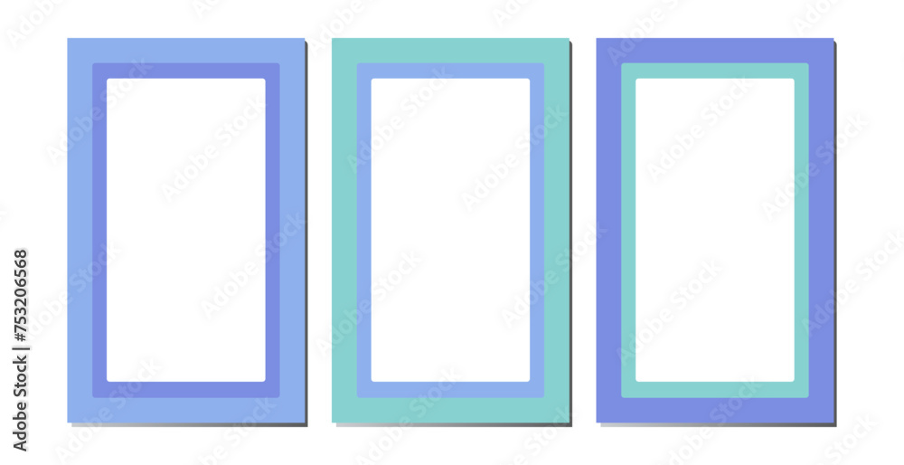 Set simple frames. Collection of vertical blank templates for text decoration. Congratulatory or wedding frames. Vector layouts, space for text, photos. Set simple frames. Collection of vertical blank templates for text decoration. Congratulatory or wedding frames. Vector layouts, space for text, photos.