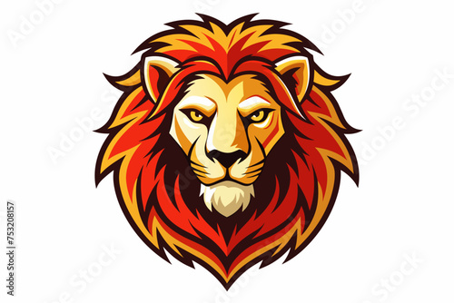 create a lion logo on white background.