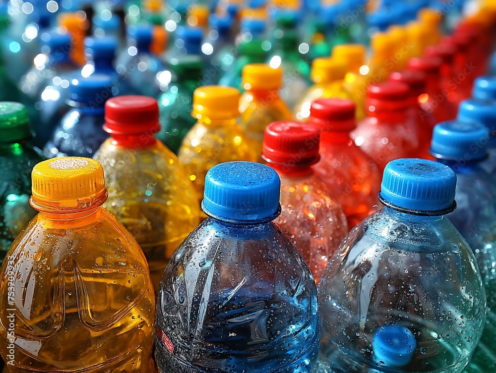 used plastic, plastic recycling problem, environmental pollution. Empty used dirty plastic bottles used plastic, plastic recycling problem, environmental pollution. Empty used dirty plastic bottles