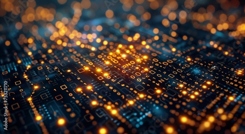 Close Up of a Computer Circuit Board