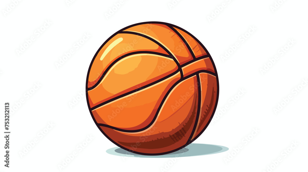 Retro illustration style cartoon of a basketball fre