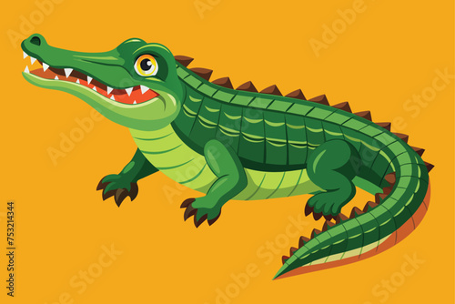 Alligator Illustration Design © VarotChondra