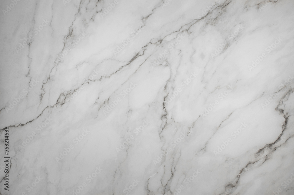 White marble background texture. Top view, flat lay.