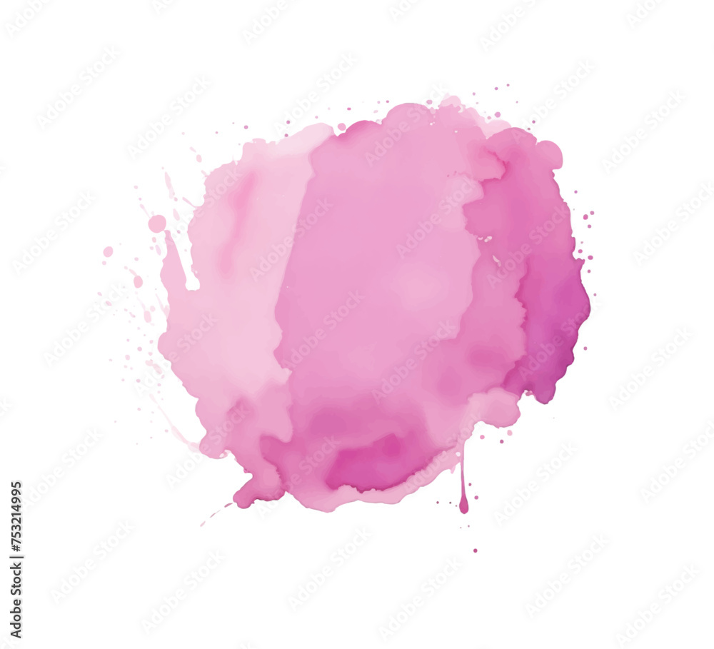 Abstract pink watercolor background. Watercolor splash