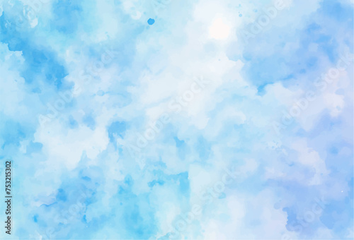 Blue watercolor abstract background. Watercolor blue background. Abstract pink texture