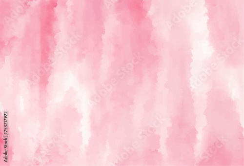 Pink watercolor background with watercolor splashes