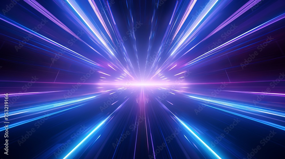 A 3D rendering presents a panoramic view of a futuristic hyperspace speed tunnel, characterized by streaks of light. A 3D rendering presents a panoramic view of a futuristic hyperspace speed tunnel, characterized by streaks of light.
