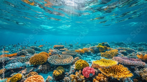 Diverse Coral Reef Ecosystem photo