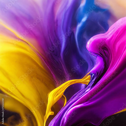 spectacular colorful liquid ink abstract background
