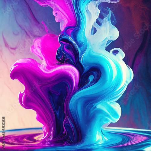 spectacular colorful liquid ink abstract background