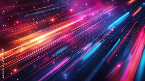 Abstract space technology background. Colorful wallpaper