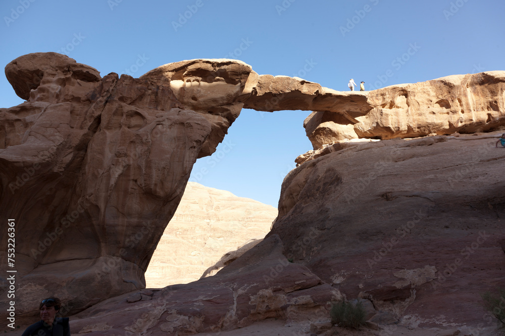 Jordan Wadi Rum on a sunny winter day