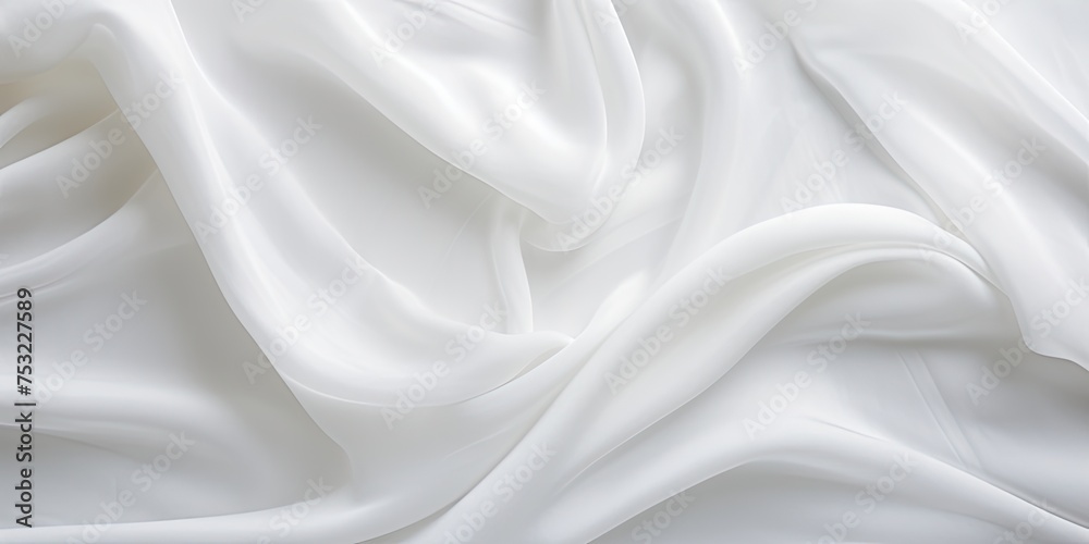 Fototapeta premium White fabric texture design element for background.