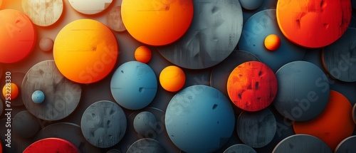 Close-Up of a Colorful Wall With Various Balls