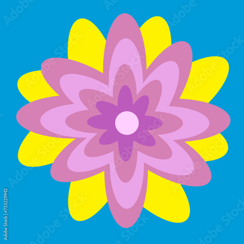 Purple Yellow Flower