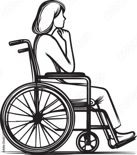 person with wheelchair