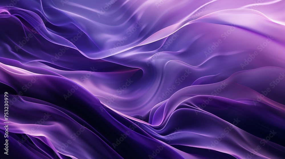 Fototapeta premium An art piece with a subtle wave pattern in purple tones just in the top right corner, complemented by a background color #fffbfc for text. Created Using: Subtle corner emphasis, specific background co