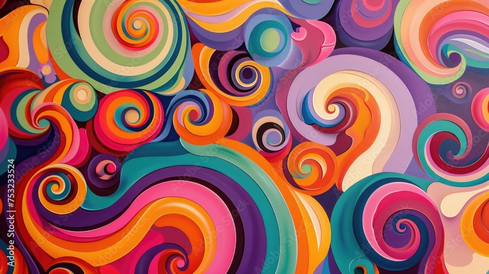 Colorful Foampunk Swirl Artwork, To provide a unique and colorful addition to any room decor or art collection