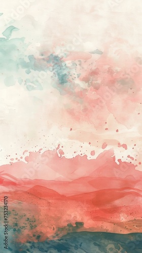 Watercolor Sky Art by Fredo, To provide a unique and calming background for digital design or home decoration photo