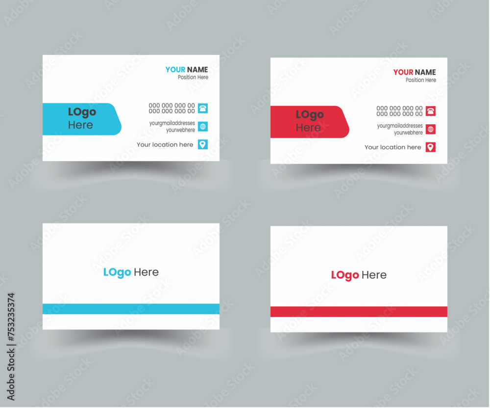 Modern professional business card template design. Business Card Layout. Clean and professional business card template. Modern and creative business card design | Simple and elegant business card
