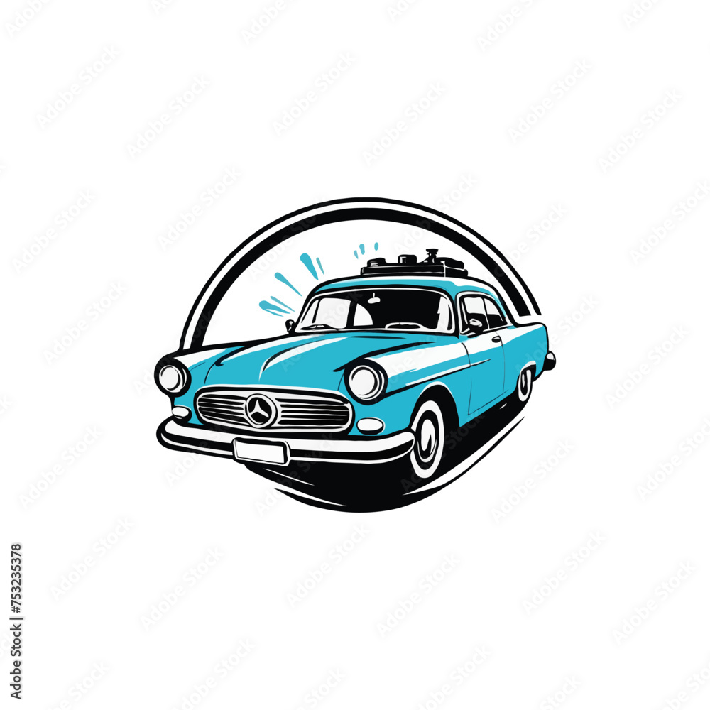 Vector Car wash logo template illustration. Editable eps 10 file 