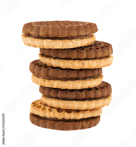 Cookies isolated on white background.